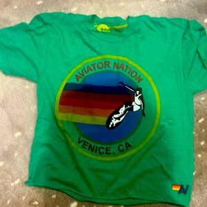 Aviator nation green tshirt